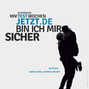 HIV-Testwochen Motiv Isa & Avis: Zweites Date, perfektes Match!